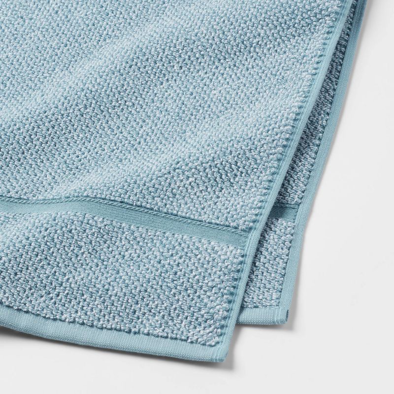 slide 3 of 4, Performance Texture Bath Towel Aqua - Threshold, 1 ct