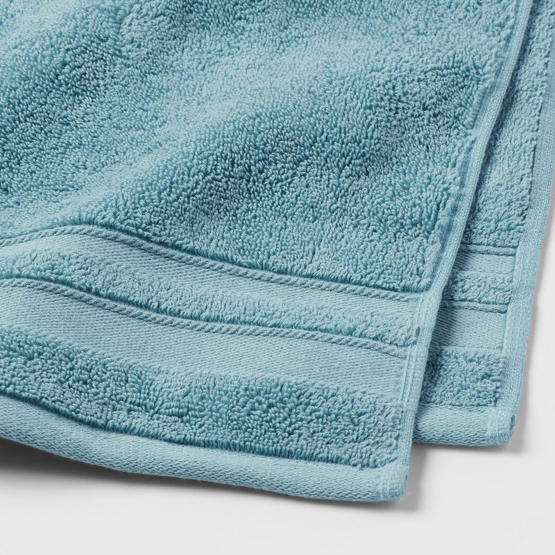 slide 3 of 4, Performance Hand Towel Aqua - Threshold, 1 ct