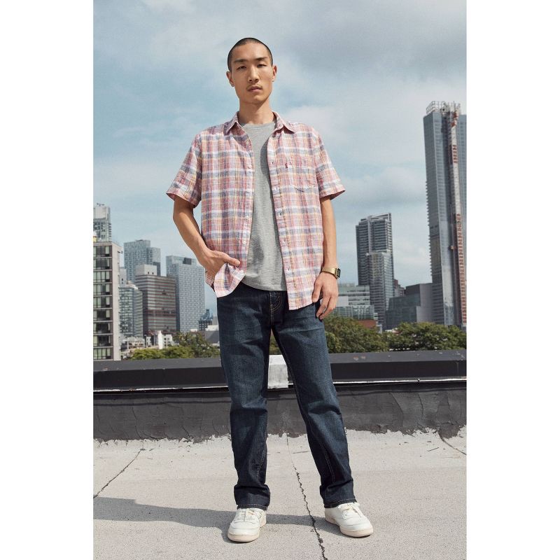 slide 4 of 4, Levi's® Men's 505™ Regular Fit Straight Leg Jeans - Dark Wash 34x34, 1 ct