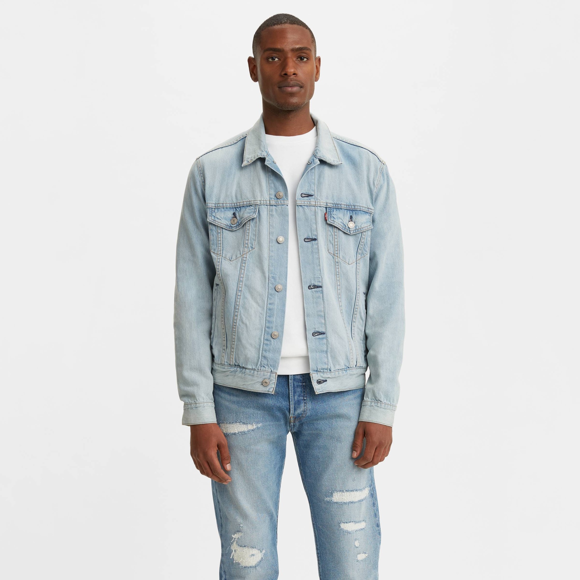 Levi's Men's Long Sleeve Trucker Jacket - Light Denim S 1 ct | Shipt