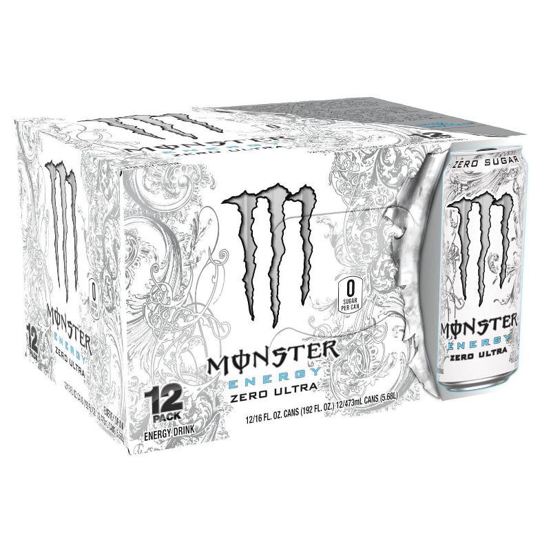 slide 3 of 5, Monster Energy Zero Ultra - 12pk/16 fl oz Cans, 12 ct; 16 fl oz