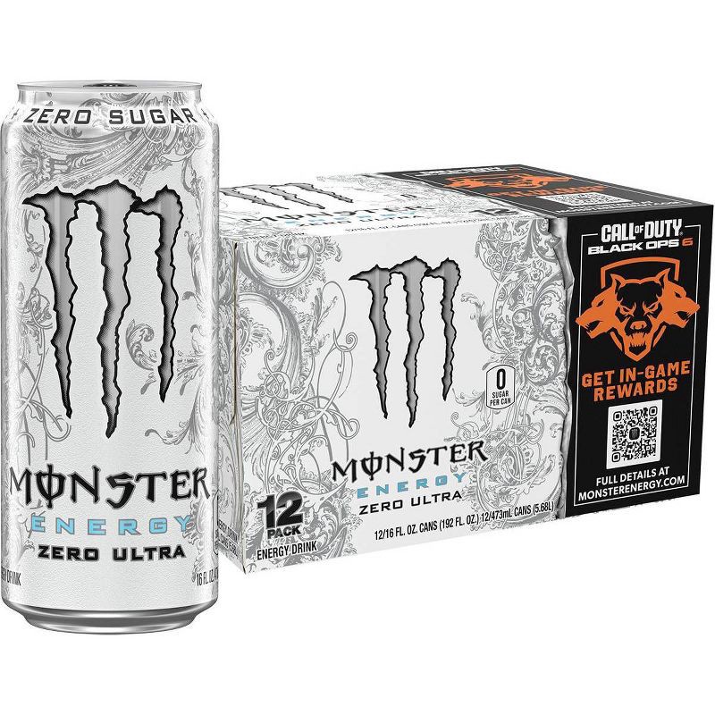 slide 1 of 5, Monster Energy Zero Ultra - 12pk/16 fl oz Cans, 12 ct; 16 fl oz