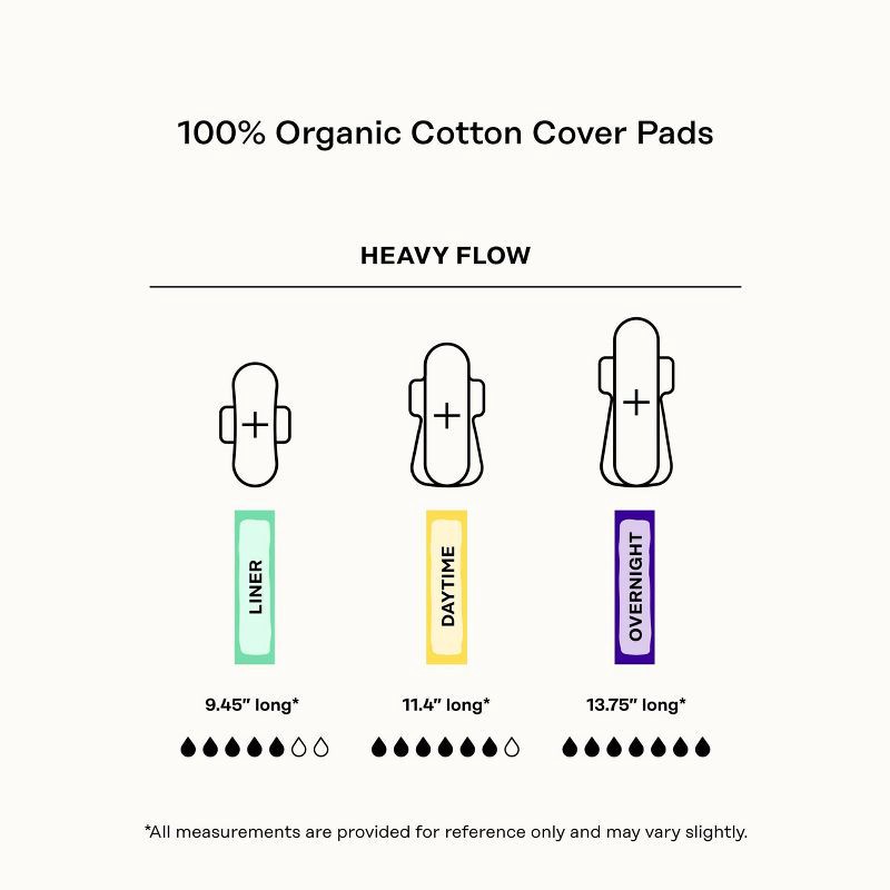 slide 9 of 15, The Honey Pot Company 100% Organic Cotton Cover Cooling Herbal Infusion Heavy Flow Daytime Pad - 16ct, 16 ct