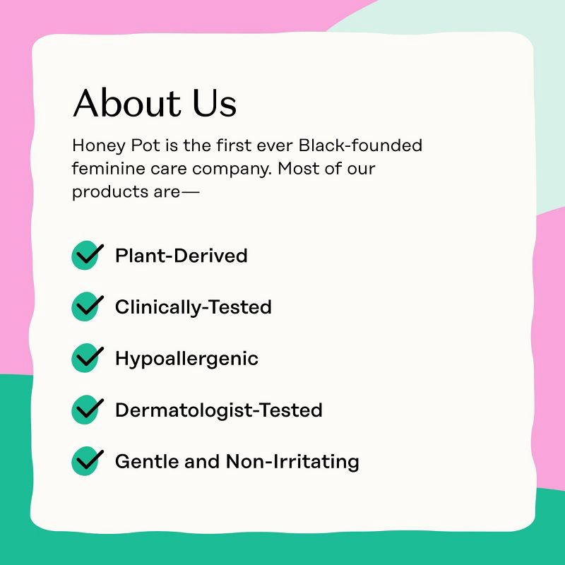 slide 10 of 15, The Honey Pot Company 100% Organic Cotton Cover Cooling Herbal Infusion Super Pads - 16ct, 16 ct