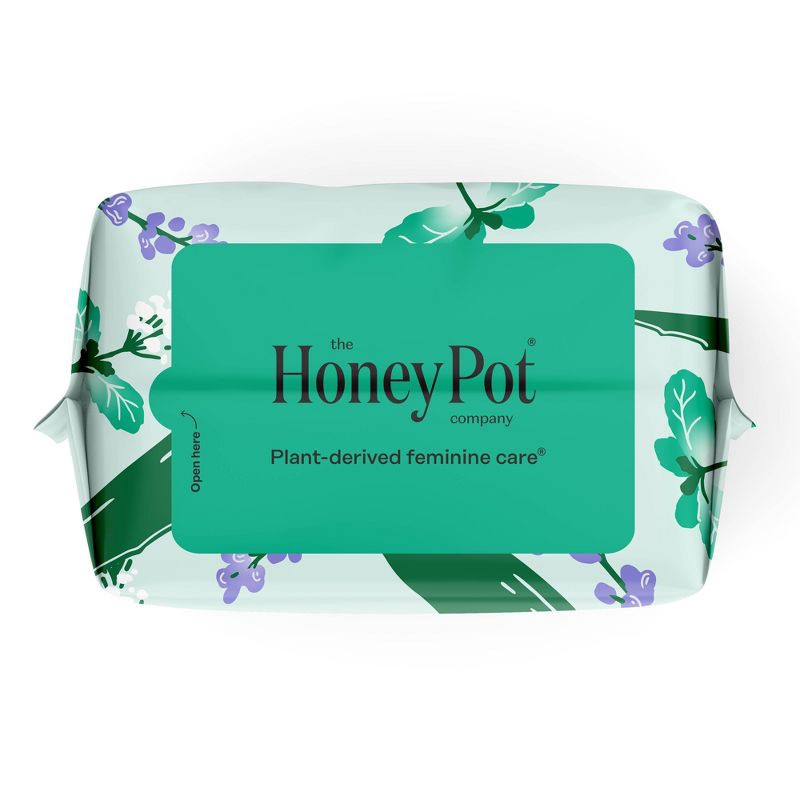 slide 15 of 15, The Honey Pot Company 100% Organic Cotton Cover Cooling Herbal Infusion Regular Pads - 20ct, 20 ct