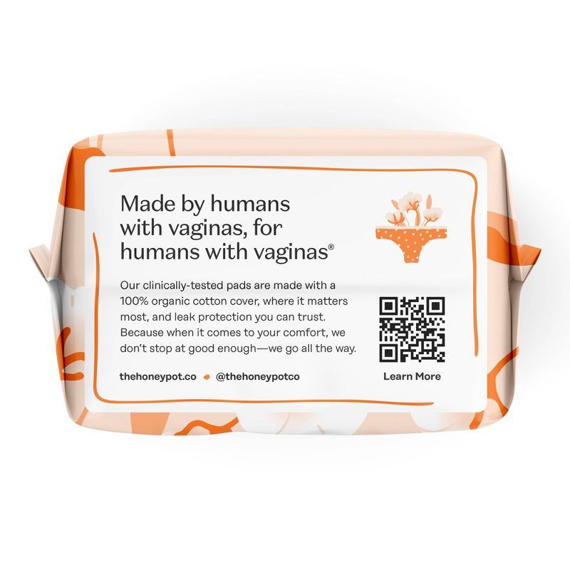 slide 12 of 15, The Honey Pot Company 100% Organic Cotton Comfort Cover Regular Liners - 30ct, 30 ct