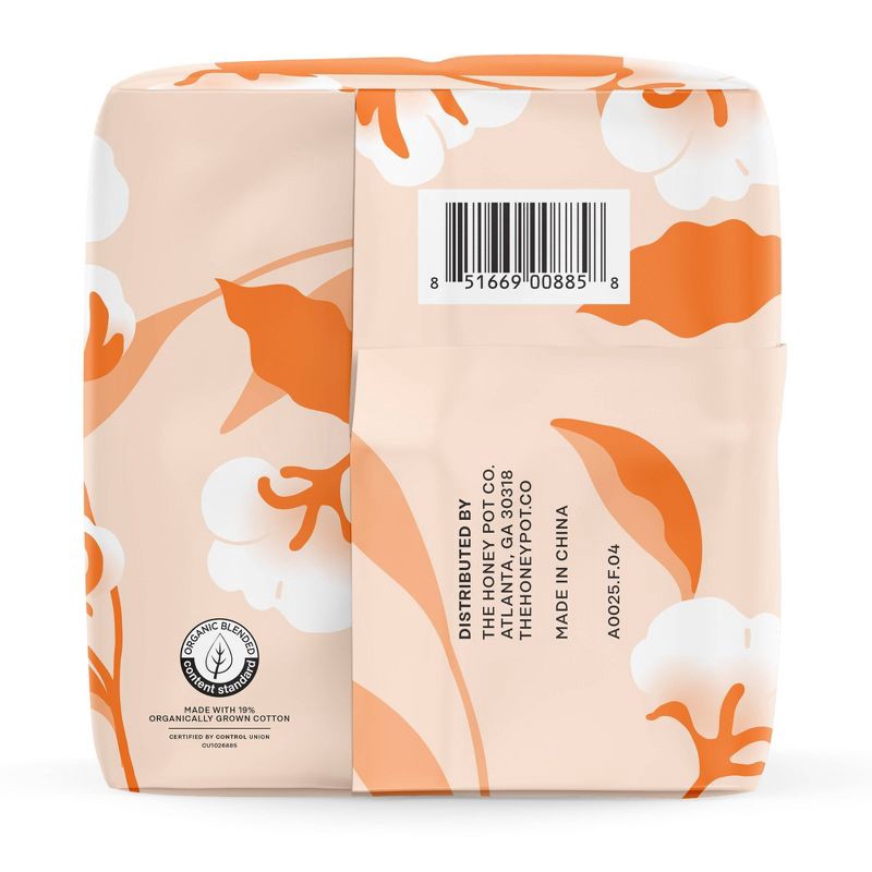 slide 14 of 15, The Honey Pot Company 100% Organic Cotton Comfort Cover Regular Liners - 30ct, 30 ct