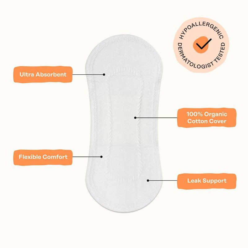 slide 7 of 15, The Honey Pot Company 100% Organic Cotton Comfort Cover Regular Liners - 30ct, 30 ct