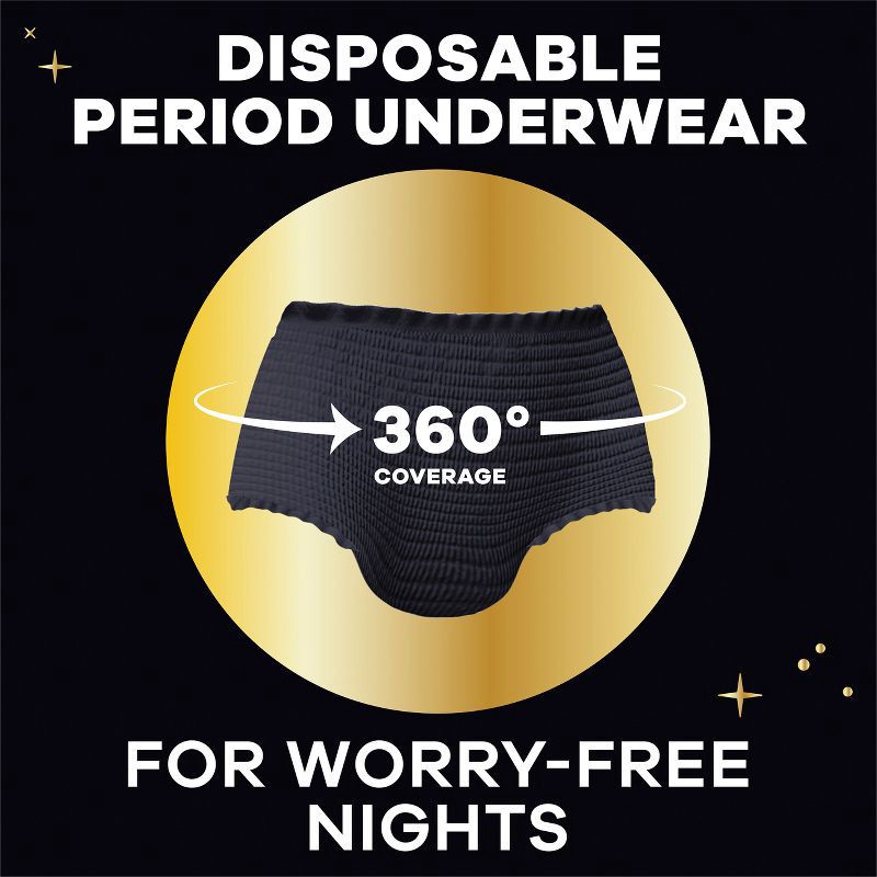 slide 4 of 8, Always ZZZ Period Underwear - L/XL - 7ct, 7 ct