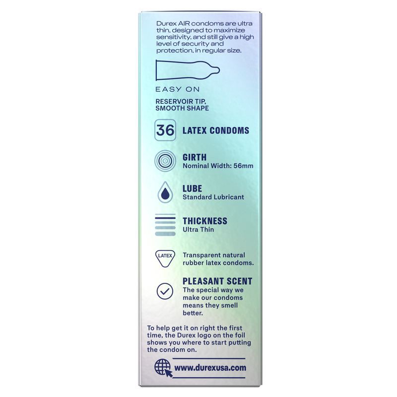 slide 16 of 17, Durex Contraceptives Air - 36ct, 36 ct