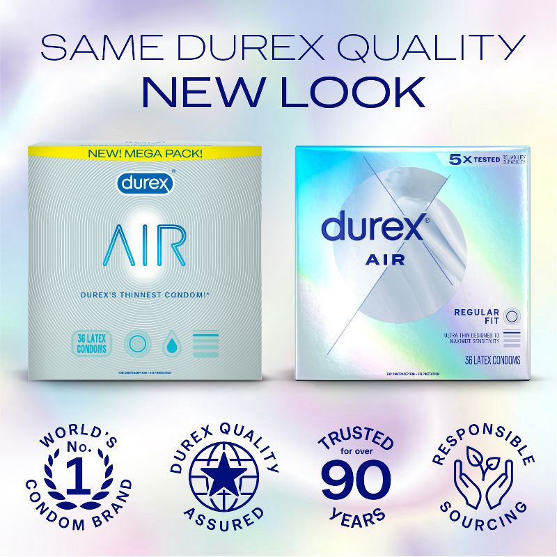 slide 8 of 17, Durex Contraceptives Air - 36ct, 36 ct