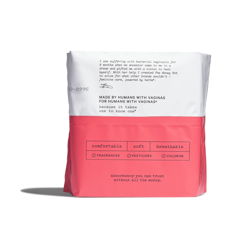 slide 2 of 6, The Honey Pot Organic Cotton Herbal Postpartum Pads - 12ct, 12 ct