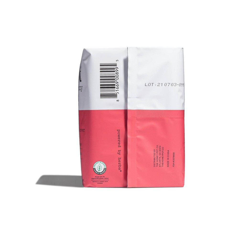 slide 4 of 6, The Honey Pot Organic Cotton Herbal Postpartum Pads - 12ct, 12 ct
