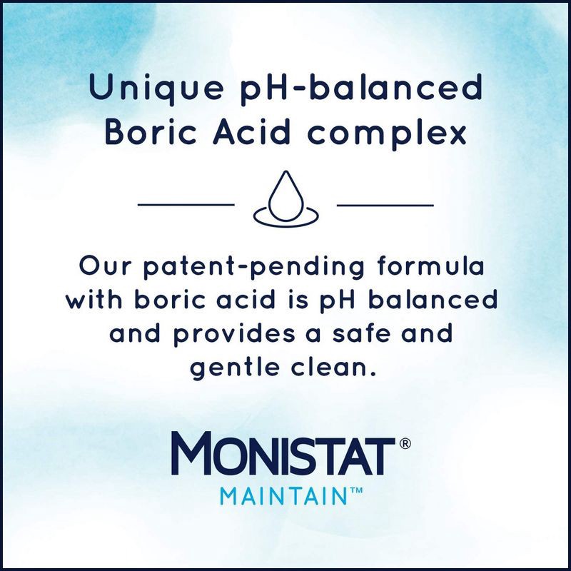 slide 7 of 7, Monistat Maintain Feminine Cleanser with Boric Acid - 10 fl oz, 10 fl oz