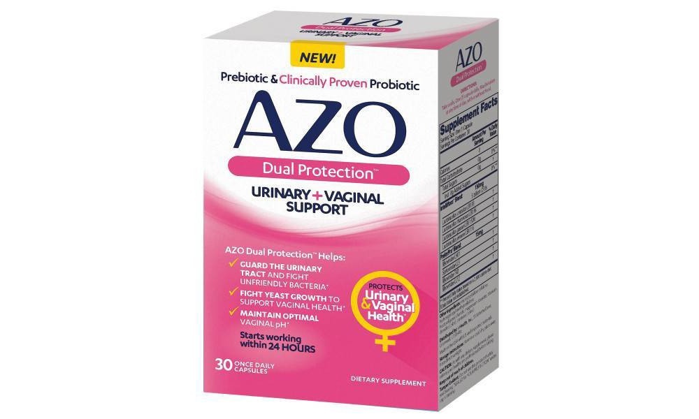slide 4 of 8, AZO Dual Protection Clinically Proven Women's Probiotic for Urinary + Vaginal Support - 30ct, 30 ct