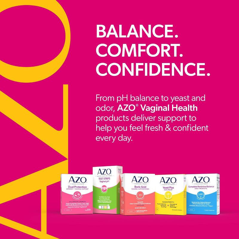 slide 11 of 11, AZO Dual Protection Clinically Proven Women's Probiotic for Urinary + Vaginal Support Capsules - 30ct, 30 ct