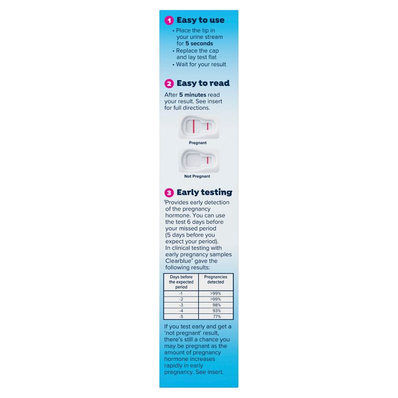slide 3 of 13, Clearblue Early Detection Pregnancy Tests - 2ct, 2 ct