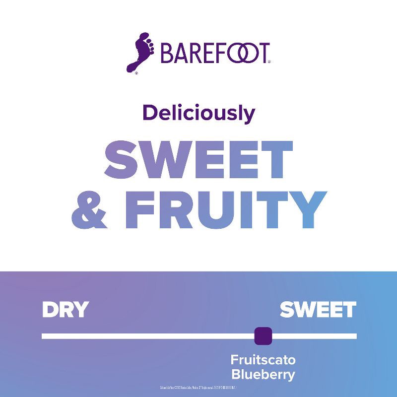 slide 3 of 6, Barefoot Cellars Fruitscato Blueberry Moscato Sweet Wine - 750ml Bottle, 750 ml