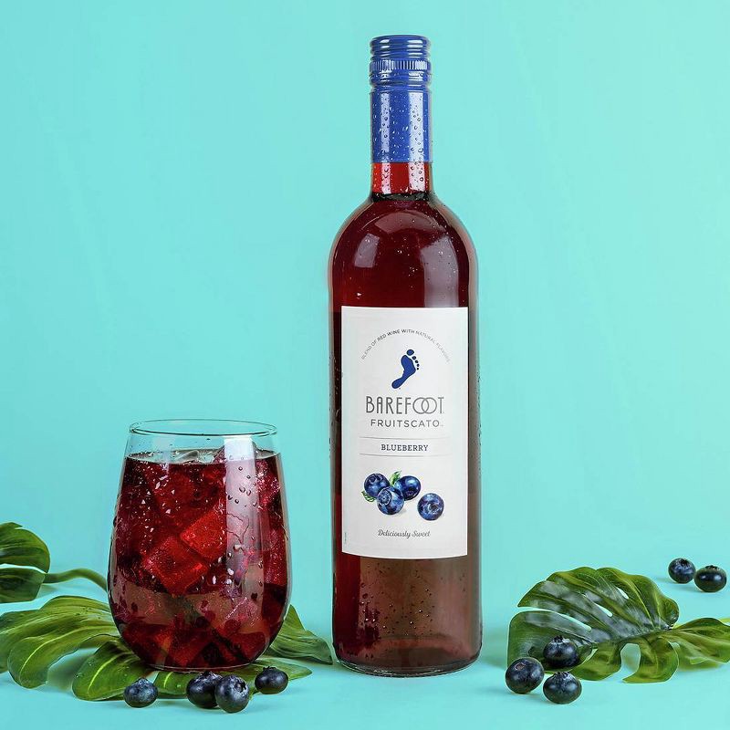 slide 3 of 4, Barefoot Cellars Fruitscato Blueberry Moscato Sweet Wine - 750ml Bottle, 750 ml