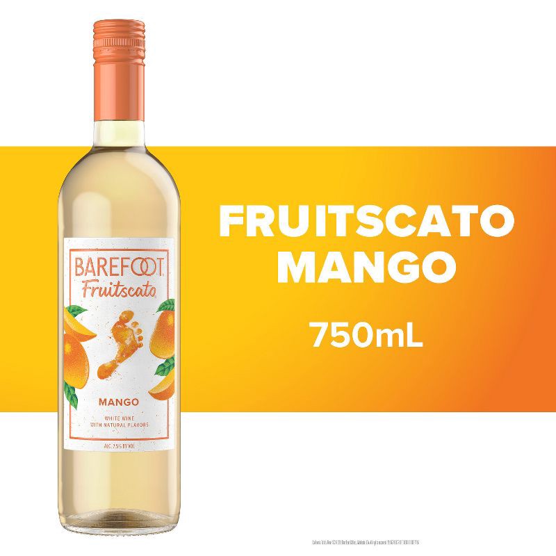 slide 2 of 6, Barefoot Cellars Fruitscato Mango Moscato Sweet Wine - 750ml Bottle, 750 ml
