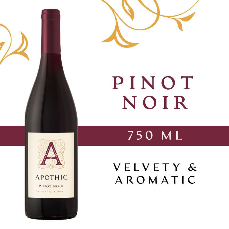 slide 2 of 5, Apothic Pinot Noir Red Wine - 750ml Bottle, 750 ml