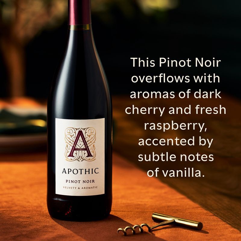 slide 5 of 5, Apothic Pinot Noir Red Wine - 750ml Bottle, 750 ml