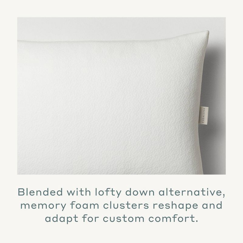 slide 5 of 6, King Medium Machine Washable Memory Foam & Down Alternative Bed Pillow - Casaluna™, 1 ct