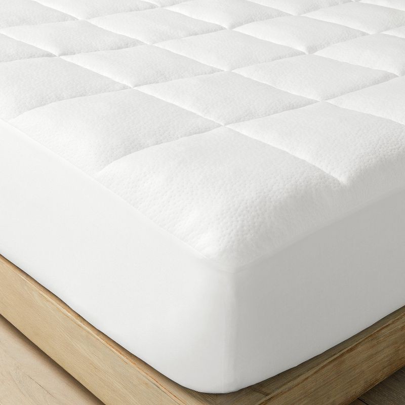 slide 2 of 6, Queen Memory Foam & Down Alternative Mattress Pad - Casaluna™: CertiPUR-US & OEKO-TEX Certified, Fits 20" Depth, 1 ct