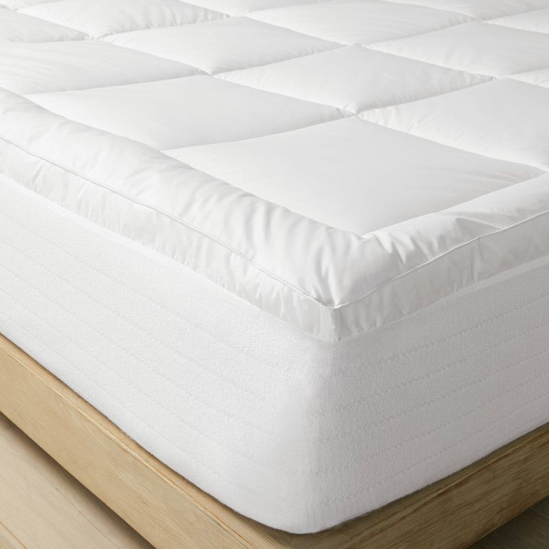 slide 2 of 6, Queen Ultra Loft Down Alternative Mattress Pad - Casaluna™: 280 Thread Count, Water Repellent, Box Quilted, 1 ct