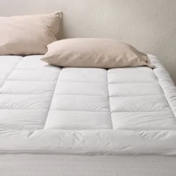 Queen Ultra Loft Down Alternative Mattress Pad - Casaluna™: 280 Thread Count, Water Repellent, Box Quilted