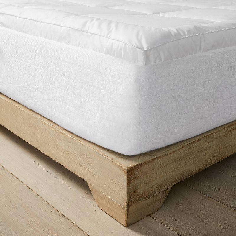 slide 3 of 6, King Ultra Loft Down Alternative Mattress Pad - Casaluna™: 280 Thread Count, 100% Cotton, OEKO-TEX Certified, 1 ct