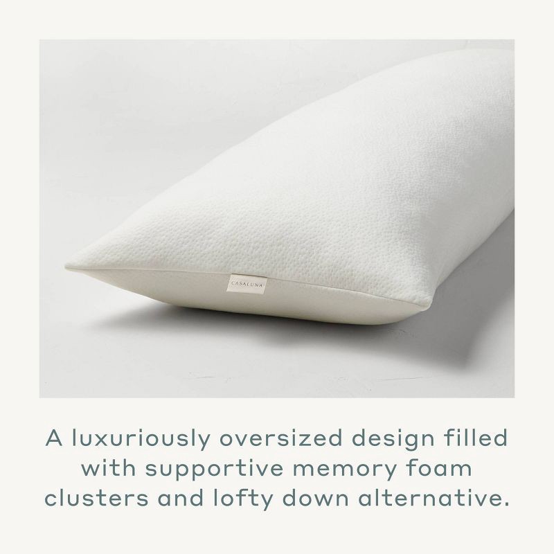 slide 5 of 6, Memory Foam and Down Alternative Body Pillow - Casaluna™, 1 ct