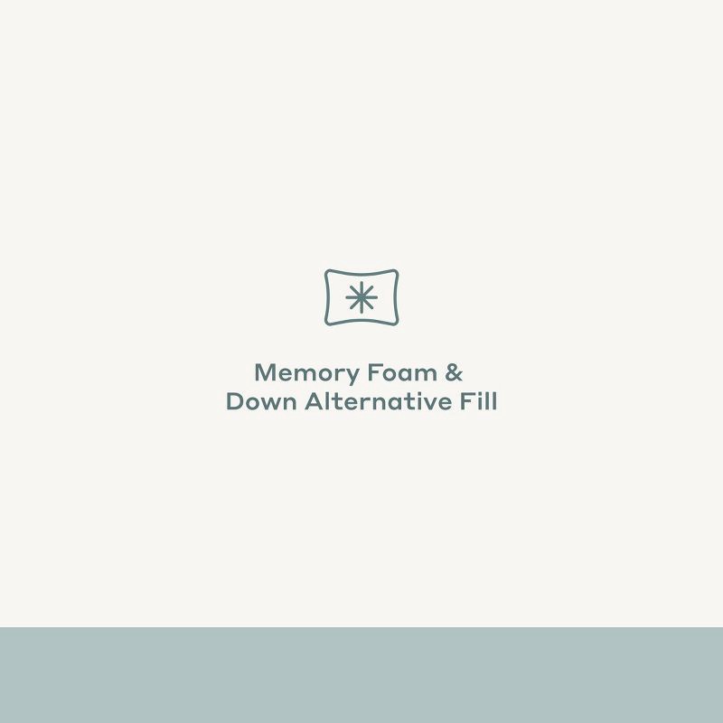 slide 6 of 6, Memory Foam and Down Alternative Body Pillow - Casaluna™, 1 ct