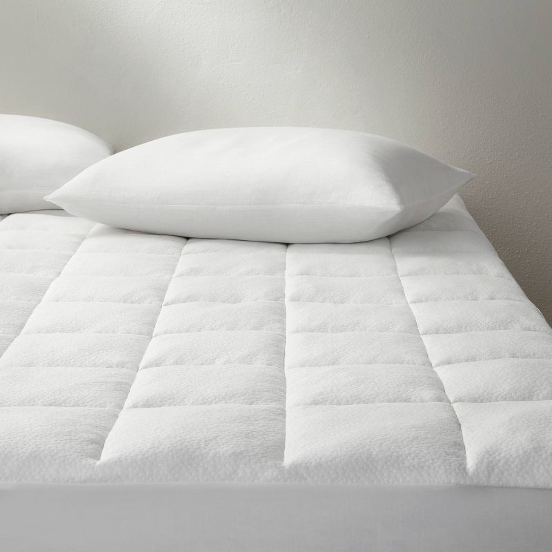 slide 2 of 6, King Memory Foam & Down Alternative Mattress Pad - Casaluna™: CertiPUR-US & OEKO-TEX Certified, Fits 20" Depth, 1 ct