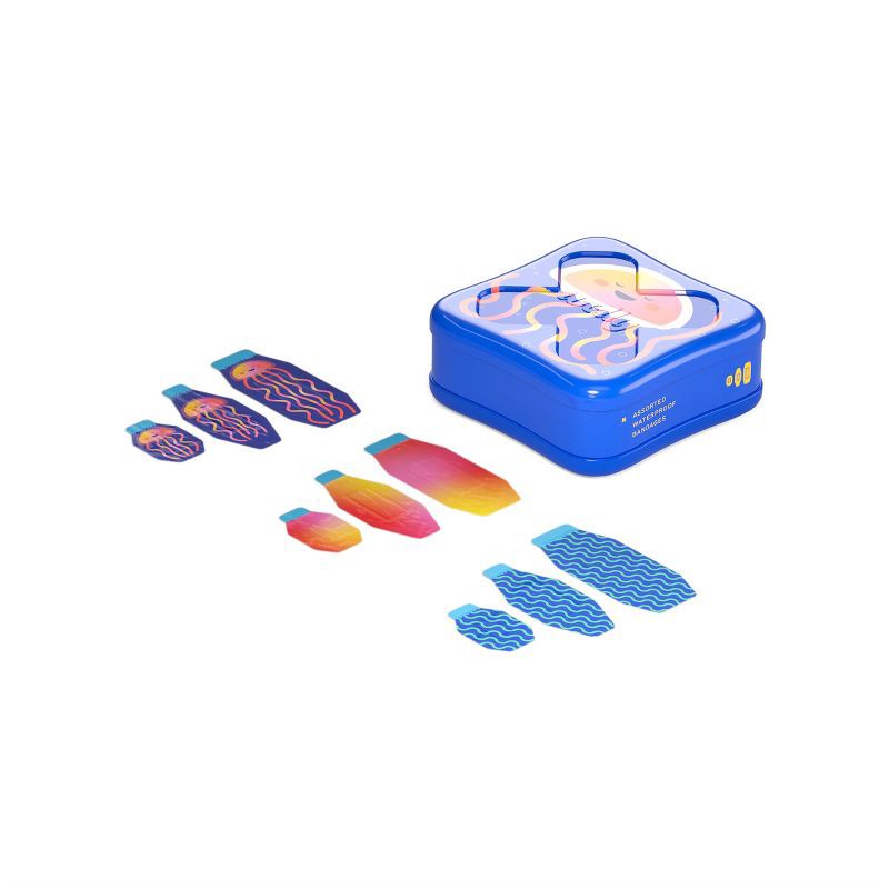 slide 3 of 9, Welly Kids' Waterproof Bandages - Jellyfish - 39ct, 39 ct