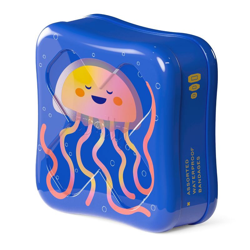slide 9 of 9, Welly Kids' Waterproof Bandages - Jellyfish - 39ct, 39 ct