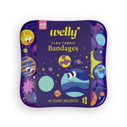 Welly Kids' Flex Fabric Bandages - Space - 48ct