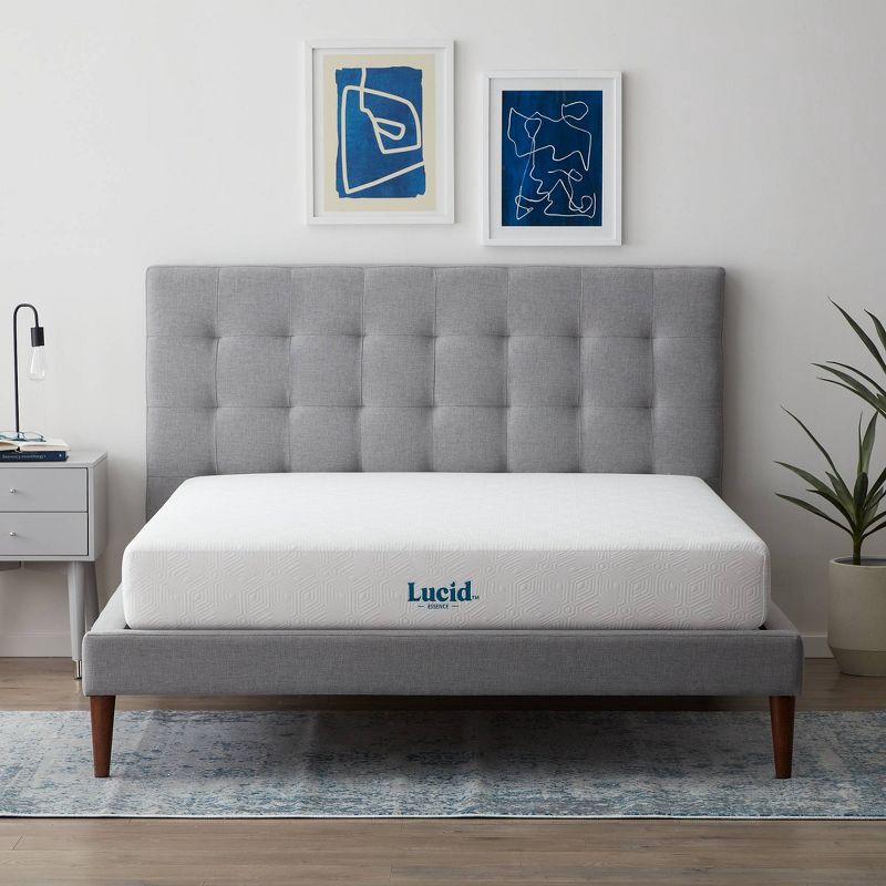 slide 1 of 9, Lucid Essence 8" SureCool Gel Memory Foam Mattress with Antimicrobial Technology - Full, 1 ct