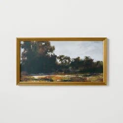 Threshold designed w/Studio McGee 13.9" x 25.4" Horizontal Landscape Framed Canvas - Threshold™ designed with Studio McGee: Digital Art Print, Polystyrene Gold Frame