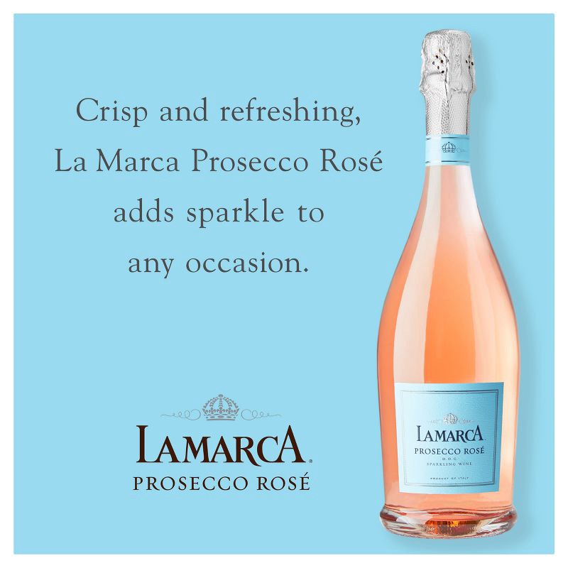 slide 6 of 6, La Marca Prosecco Rosé Sparkling Wine - 750ml Bottle, 750 ml