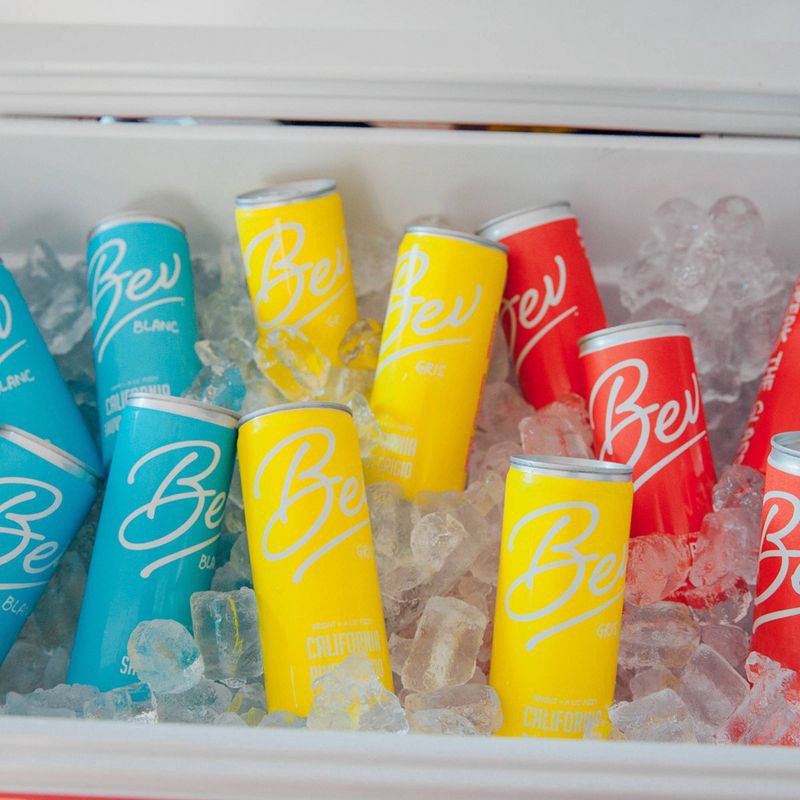 slide 6 of 7, Bev Pinot Grigio White Wine - 4pk/250ml Cans, 4 ct; 250 ml