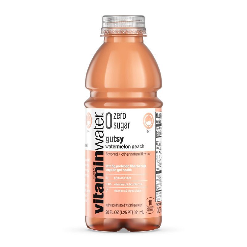 slide 3 of 6, Vitamin Water vitaminwater zero Watermelon Peach - 20 fl oz Bottle, 20 fl oz