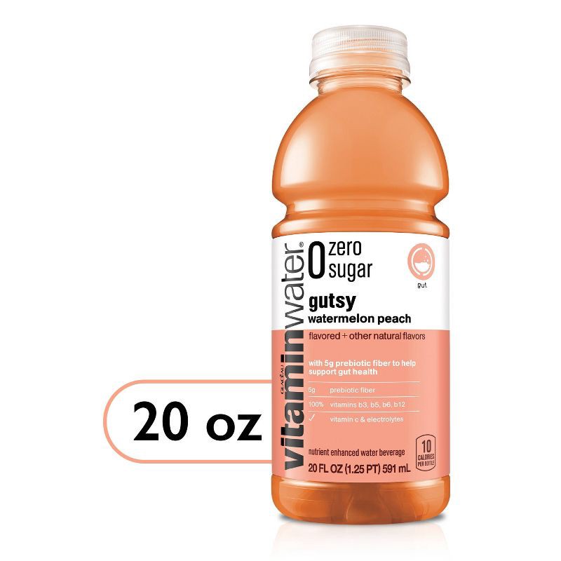 slide 1 of 6, Vitamin Water vitaminwater zero Watermelon Peach - 20 fl oz Bottle, 20 fl oz