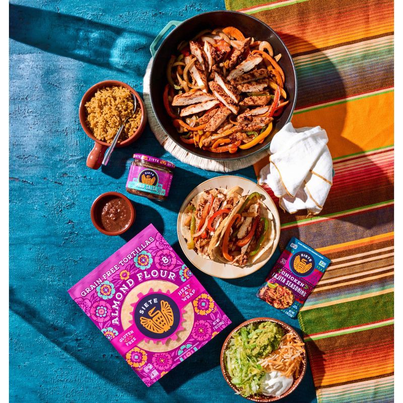 slide 2 of 5, Siete Frozen Almond Flour Tortilla - 7oz/8ct, 7 oz, 8 ct