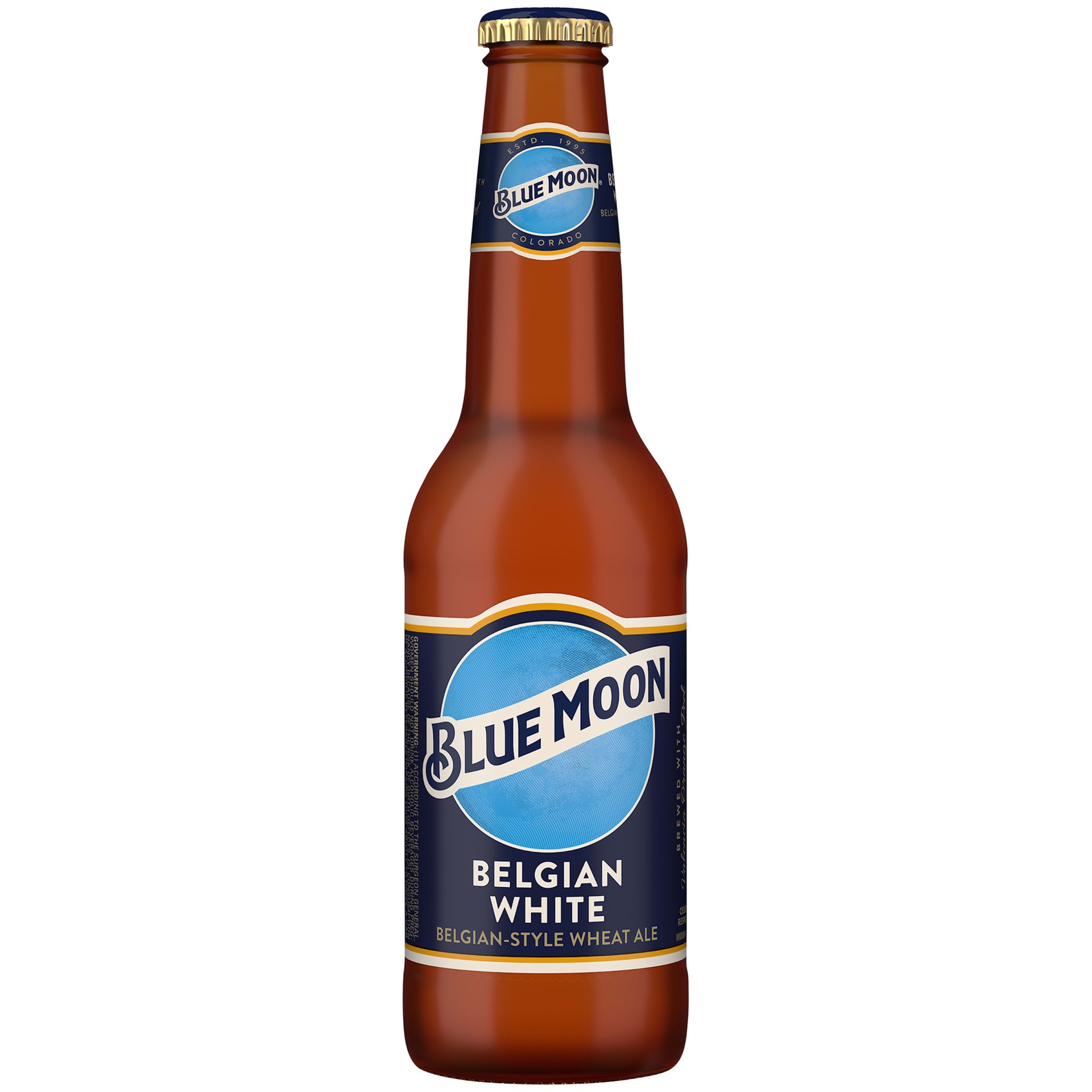 slide 3 of 5, Blue Moon Belgian White Wheat Ale, 5.4% ABV, 12-pack 12-oz. beer bottles, 288 oz