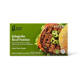 Jalapeno Beef Burger Patties - Frozen - 32oz - Good & Gather™