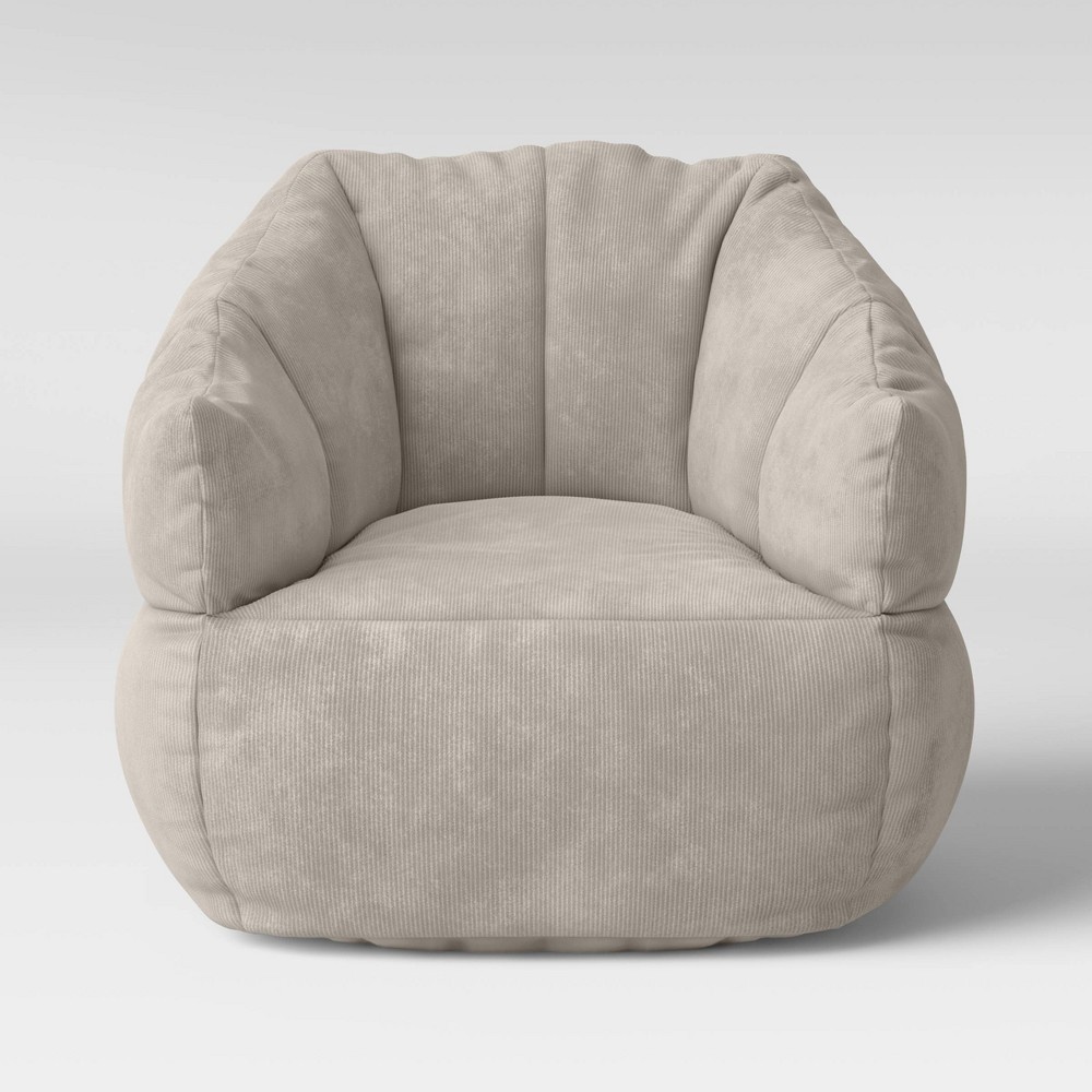 slide 3 of 5, Corduroy Bean Bag Chair Sandstorm - Room Essentials, 1 ct