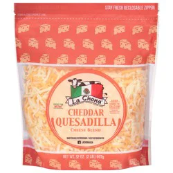 La Chona Cheddar Quesadilla Cheese Blend 32 oz