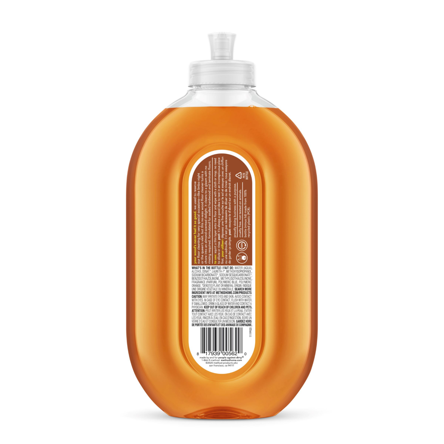 slide 2 of 5, Method Squirt + Mop Hardwood Floor Cleaner, Almond, 25 fl oz