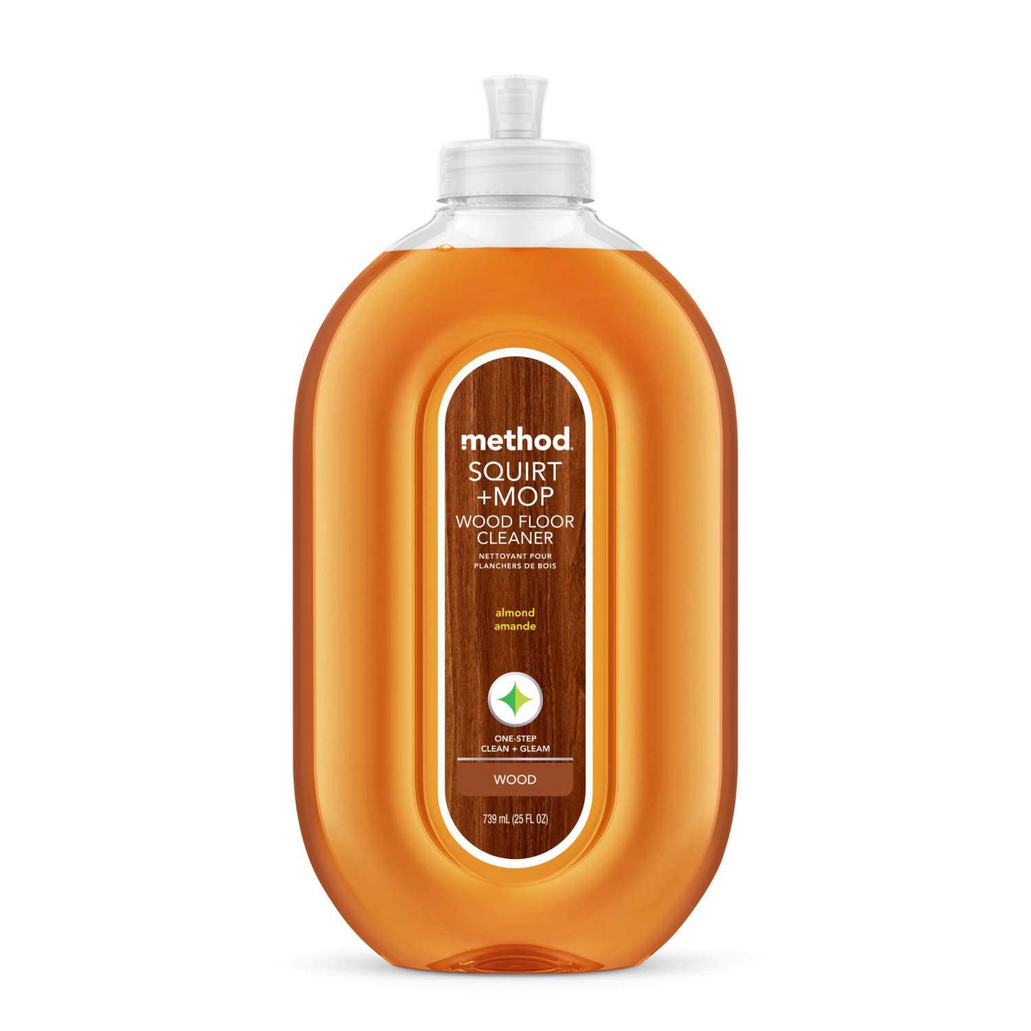 slide 1 of 5, Method Squirt + Mop Hardwood Floor Cleaner, Almond, 25 fl oz